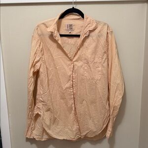 A Shirt Thing Women's Peach Button-Up Blouse